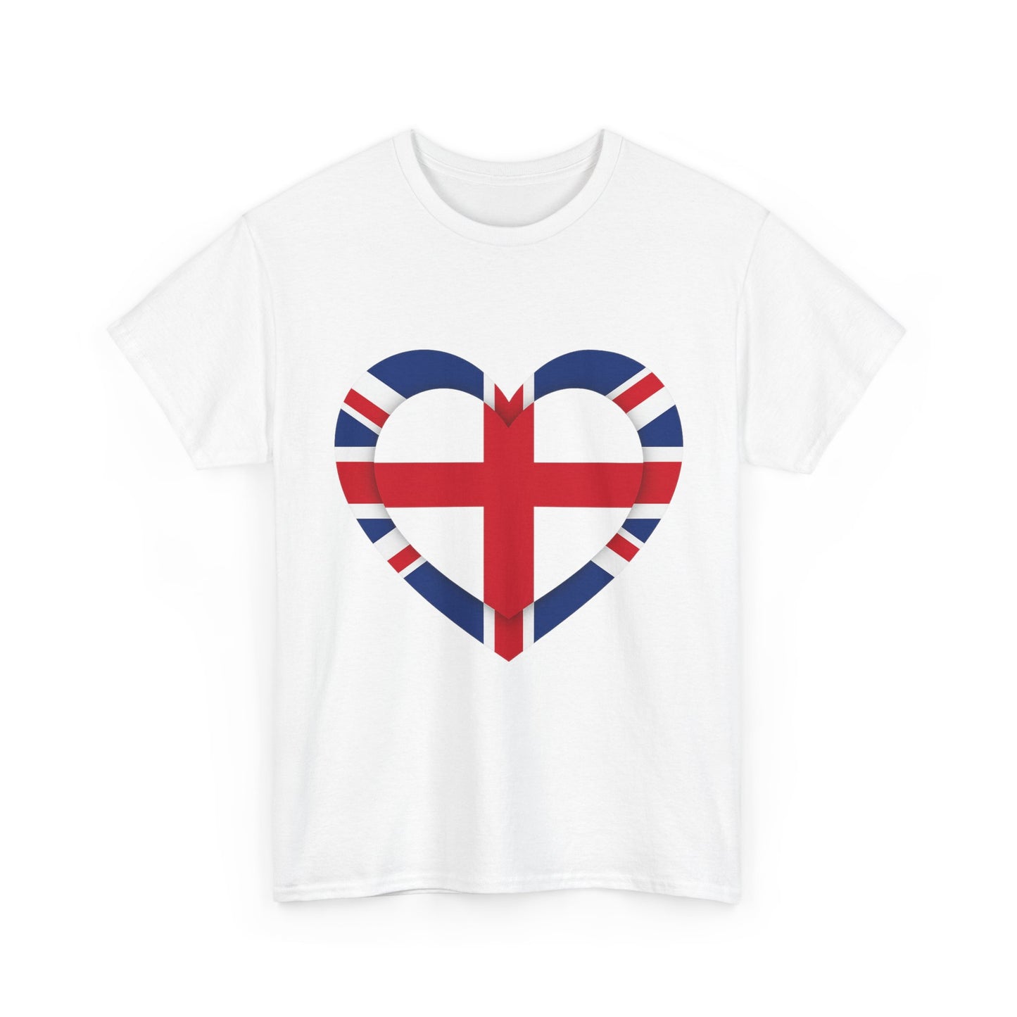 England Union Jack Heart Tee
