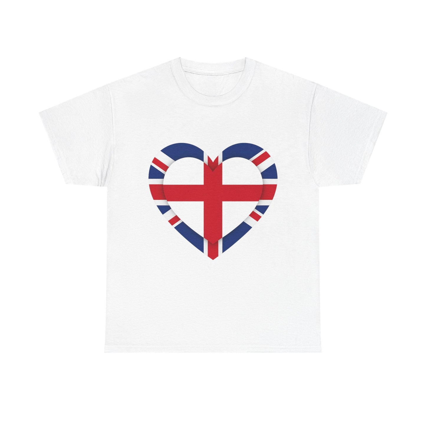 England Union Jack Heart Tee